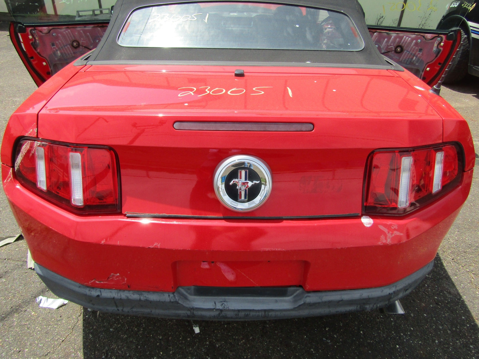 REAR DECK LID RED PQ FORD MUSTANG 10 11 12 – Fox Auto Salvage & Parts