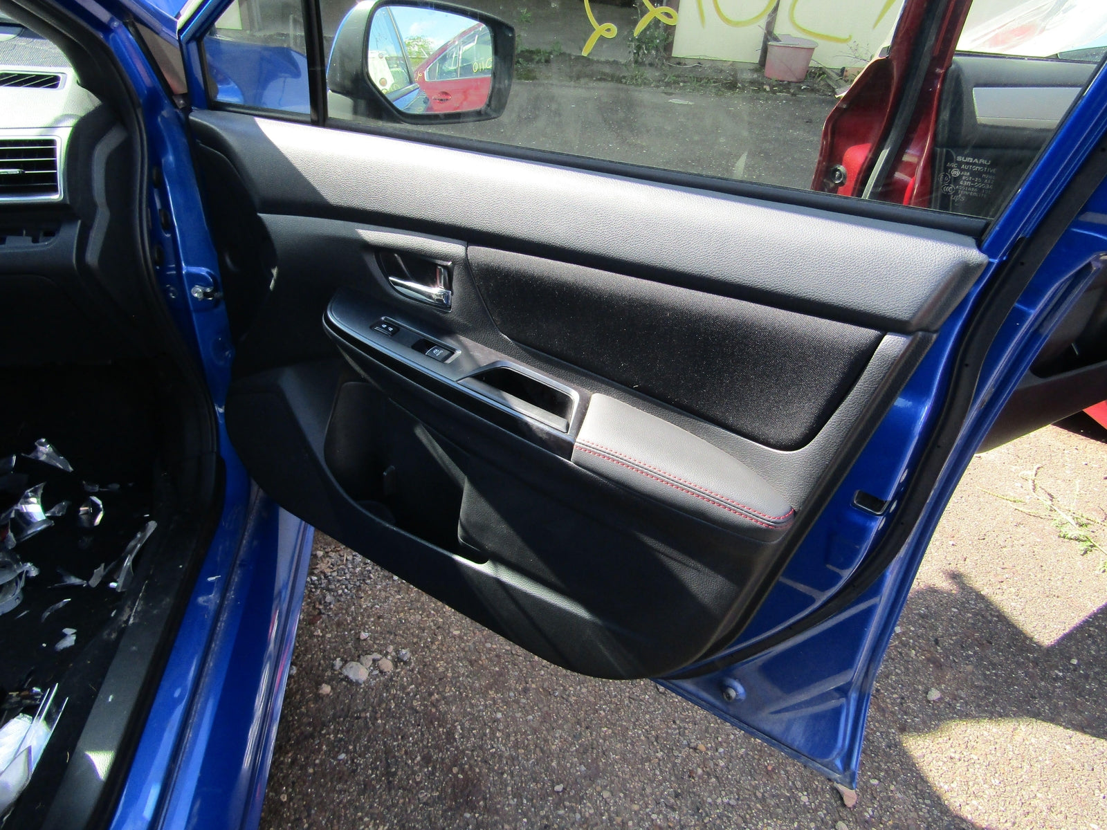 FRONT DOOR TRIM PANEL BLACK J30 SUBARU WRX Right 18 – Fox Auto