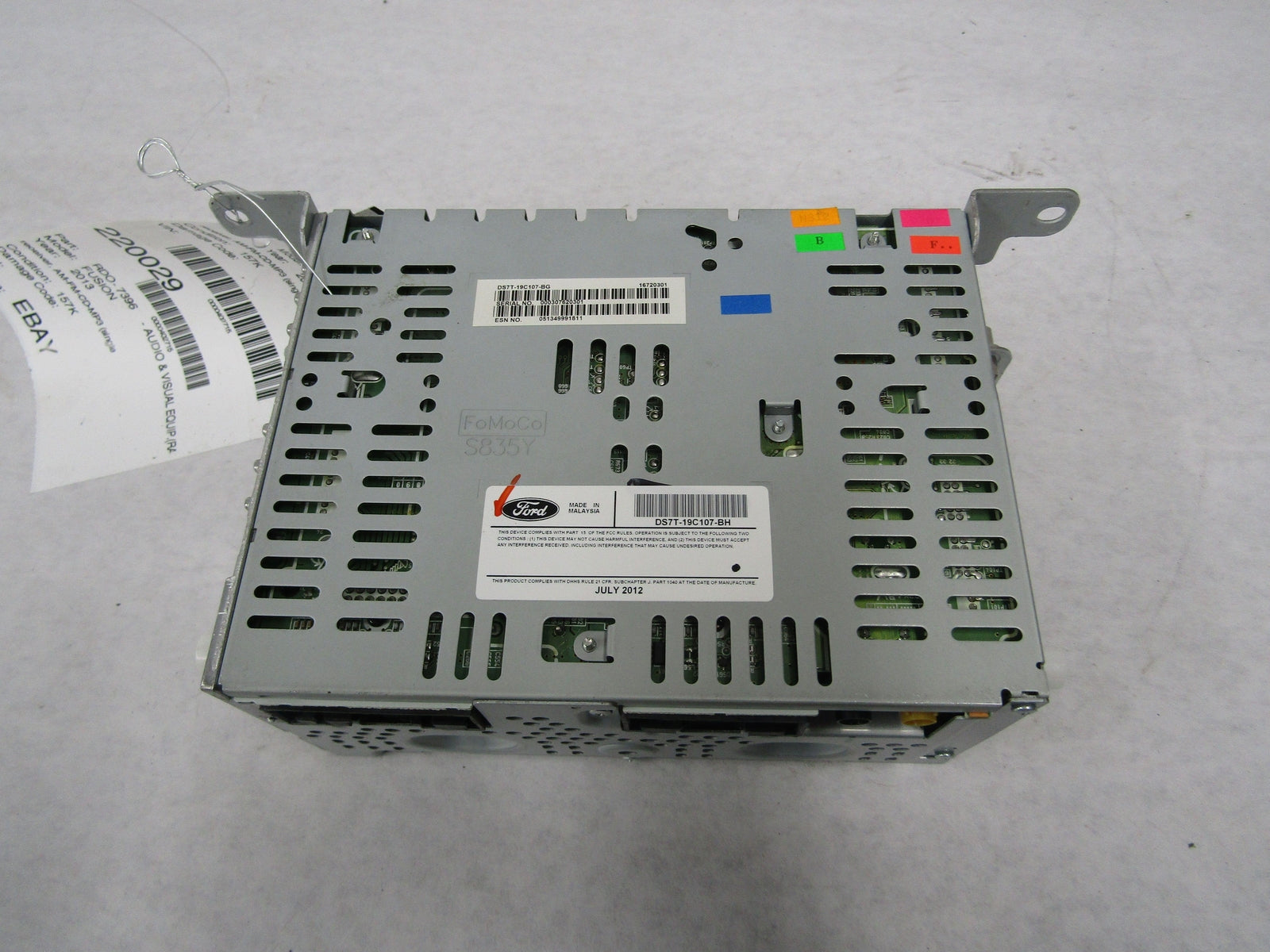 RECEIVER AM-FM-CD-MP3 ID DS7T-19C107-BH FORD FUSION 13 14 15 – Fox