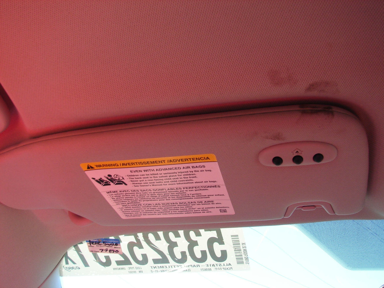 Sun Visor FORD FUSION Left 15 16 – Fox Auto Salvage & Parts
