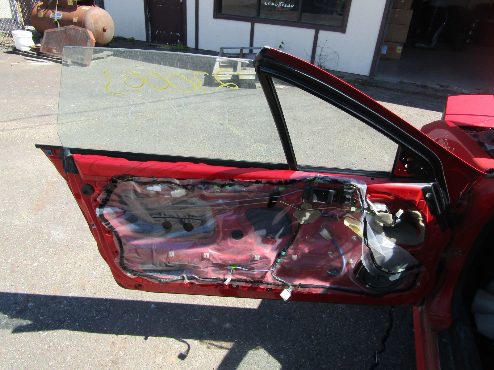 FRONT DOOR SHELL ONLY RED CONVERTIBLE MAZDA RX7 Left 89 90 91
